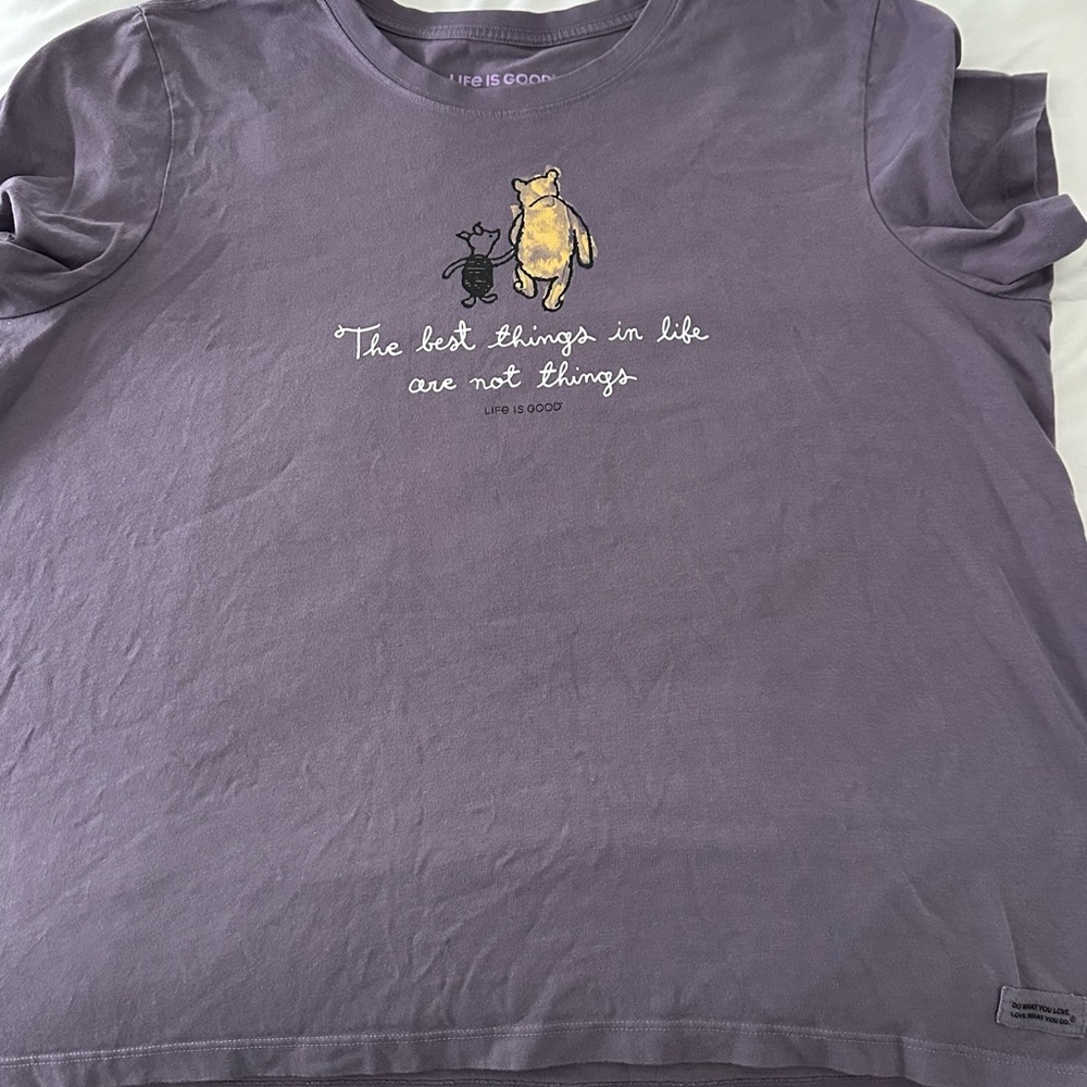 Life Is Good  T-Shirt in Lavender
